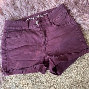 american eagle Burgundy denim